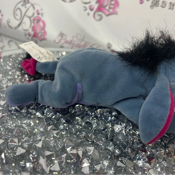Disney EYORE plushie  Winnie the Pooh stuffed toy mini cute donkey bow on tail🎀 - Picture 8 of 8